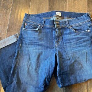 Hudson Ginny Crop Straight Leg w/Cuff Sz 31 Jeans